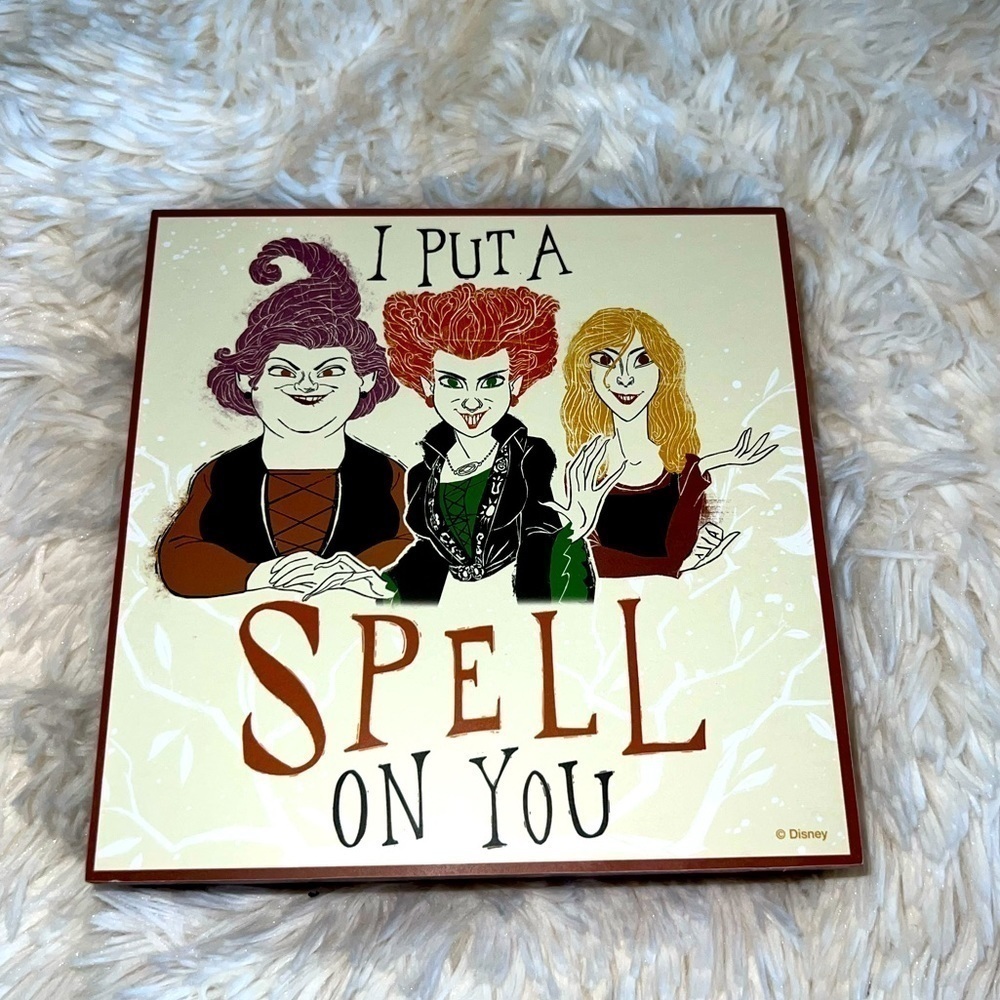 HOCUS Pocus I Put A Spell On You 5X5 Wooden Sign Halloween Sanderson Sis…